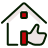 Excellent roofing service icon